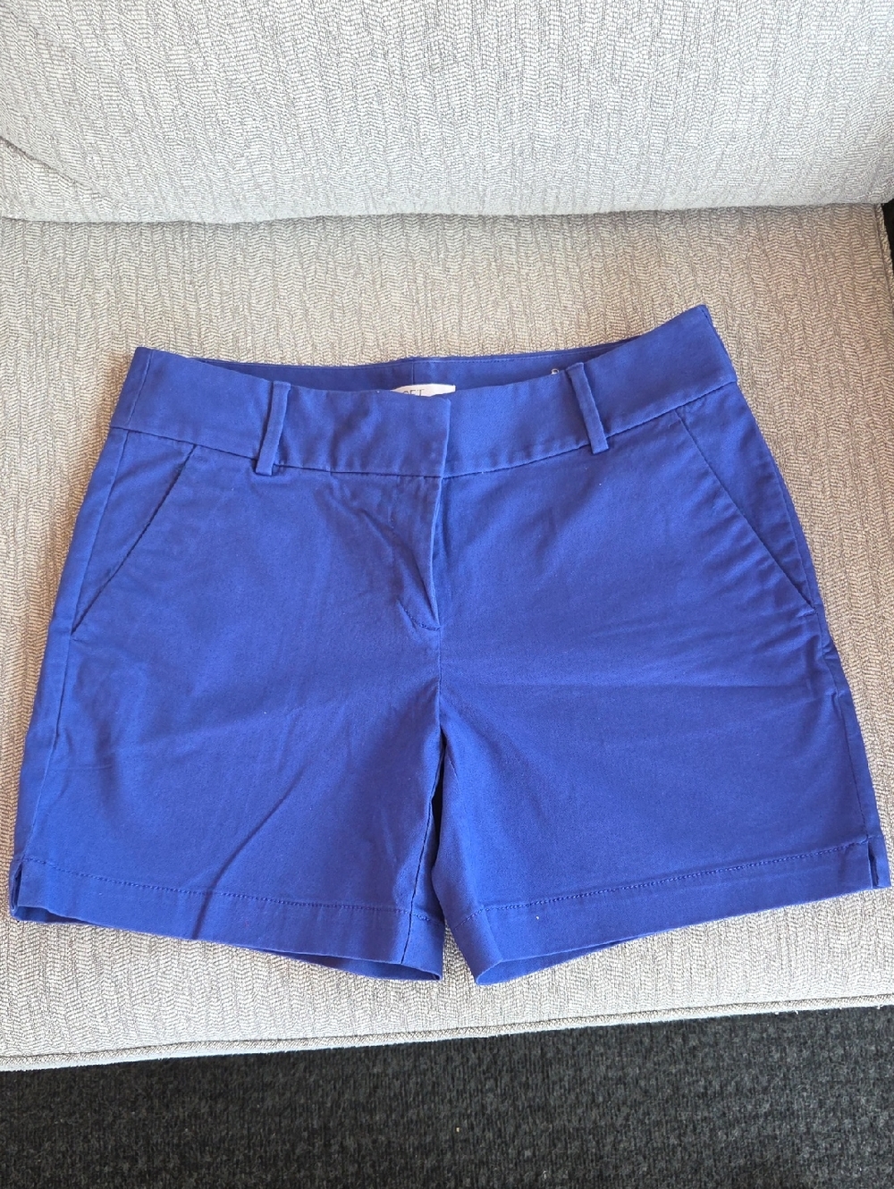 LOFT Riviera Royal Blue Tailored Cotton Shorts, Sz 4